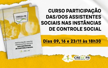 CRESS-PR publica material sobre participação de Assistentes Sociais nas  instâncias de controle social - CRESS-PR